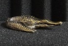 Brass Domineering Crocodile Figurine Vintage Style Statue For Home Garden Decor