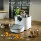 Self-cleaning Cat Litter Box Open-top Design With Safety Sensors Large Capacity 