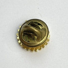 Vtg Small Lapel Hat Pin Brooch Rotary International Gold Tone Blue Enamel Round