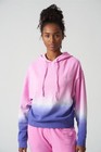 Bandier Womens Wsly Ecosoft Classic Hoodie  Helio blue Iris Ombre Sz-l
