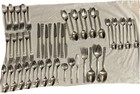Vintage Oneida Community Silverplate Coronation 63 Pc Flatware W pacific Zip Bag