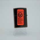 Zippo Lighter 2003 Black Ice Wolf Head Emblem Made In Usa C 03 Windproof New