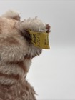 Vintage Steiff Cattie Cat 1960s Mohair Plush 7  Sitting 2770 18 Ear Button   Tag