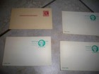 Vintage Usps Postcard Lot 6 Unused  5x Charles Carroll  1x 2 Cent Ben Franklin
