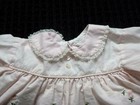Vtg Toddler Dress Pale Pink W  Embroidered Floral Lace Trim No Tag Cute  