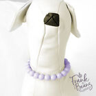 Beaded Pet Necklace For Cats Dogs Periwinkle Personalize Luxury Pet Jewelry