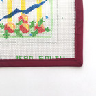 Jean Smith Handpainted Needlepoint Canvas Christmas Holiday Candles 13 Mesh