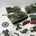 Vintage Tim-mee Green Army Men Plastic Toy Soldiers 2    Tanks Canons Trucks 