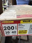 Square 200 Amp 40 Circuit 20 Space Indoor Main Breaker Box Panel Load Center New
