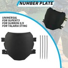 Odi Black Number Plate With Zip Ties For Downhill Mtb s Ebikes Surrons