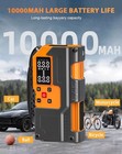 Air Compressor With Jump Starter 10000mah Power Bank Emergency With Sos Led