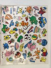 Vintage Stickers Highlights For Kids Character Bright Colors 1980s 2 Sheets