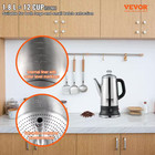 12-cup Electric Percolator Coffee Pot  304 Stainless Steel Coffee Percolator Wit
