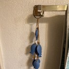 Handcrafted Blue Fish Decorative Wall Hanging Art For Home Decor Accent