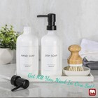 Gmisun Kitchen Soap Dispenser Set  16 Oz Hand And Dish Soap Dispenser With