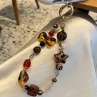 Phone Charm With Crystal  Kawaii Hands-free Wrist Strap  Cute Star   Bow Beaded