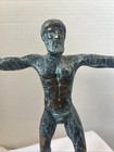 Statue Ancient Greek God Zeus 8    Brass Green Patina Weighs 2 Lb 11 Oz Mythology