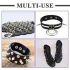 200 Sets Cone Spikes And Studs Silver Metal Studs Rivets Studs For Clothing punk