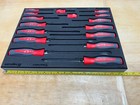 Snap-on Tools Usa New Rare 16pc Red Hard Grip Instinct Screwdriver Set Shdx160