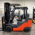 2020 Toyota 8fgcu30 6000lb Used Lp Gas Forklift Triple Mast Sideshift 4958 Hours
