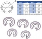 Hilitchi 200-pcs  15-size  Internal Circlip Snap Retaining Clip Ring Assortment 