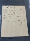Victor Hugo   Signed Autographed Vintage Album Page French Writer   Psa Dna