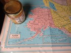 Hammond Usa 50 States Map  33 X 50 Inches Huge Vintage Poster High Gloss Finish