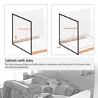 Kitchen Slide Out Cabinet Shelf Pull Out Wood Drawer Storage W15 xd21 Soft Close