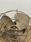 Vintage Desk Fan 4 Blade Table Industrial Art Deco Cage Works Westinghouse Brown
