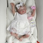 Realistic Reborn Dolls Vinyl Silicone Handmade Sleeping Newborn Baby Girl Doll