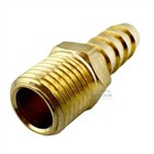 3 8  Id Hose Barb X 1 4  Male Npt Pipe Thread Brass Straight Fitting