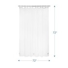 Heavy Duty Shower Curtain Liner 12 Gauge  72 X 72 Inches Clear Shower Curtain