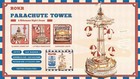 Rokr Magic Amusement Park 3d Wooden Puzzle Diy Kinetic Light-up 11 8    30cm