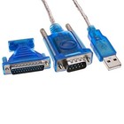 Axgear New Usb 2 0 To Rs232 Com Port 9 Pin Serial Db25 Db9 Adapter Cable    