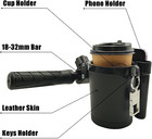 Bike Water Bottle Holder  Handlebar Bike Cup Holder With Phone Keys Holder  Bicy