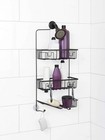 Shower Caddy Hanging Bathroom Organizer Steel Shower Rack W  2 Shelves   Razor