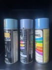 Vintage Spray Paint  3 Can Lot  1 Paper Label  1 Bar Code Lid 