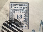Hawaii 13 Cent Blue  3   1851  Forged Stamp  Cancel And Cover    Ex Exhibit