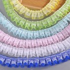 20 Yards 25mm Double Layer Ruffle Lace Tulle Trim - Unilateral Ribbon For Doll