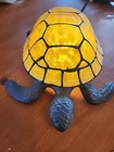 Turtle Glass And Cast Iron Accent Light Lamp  Night Light 9  Long