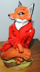 Mrs  Fox In Red Hunting Coat  7 5  Royale Stratford Figurine - Limited Edition