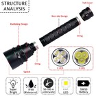 Underwater Led Diving Flashlight 9000lm Waterproof Rechargeable Torch Lamp