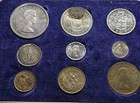 South Africa 1954 9 Coin Proof Set W  Box Nice Toning Coins