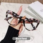 Oversized Cat Eye Reading Glasses Trendy Cute Anti Blue Light Readers Eyeglasses
