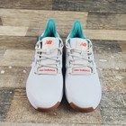 New Balance Fresh Foam Roav Women Golf Shoe Sz 7 5 White Lace Up Low Top Teal