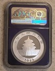 2013 China 10 Yuan Silver Panda 1 Oz  999 Multicolor Ngc Ms70