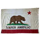 Vintage 1940s-50s California Flag 3x5 Ft Ajax Cotton Paramount Sf Maker