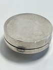 Vintage 925 Sterling Silver Small Pill Or Trinket Box  Hinged Lid  14 98g