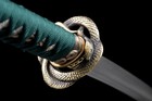 Japanese Samurai Katana Sword Clay Tempered T10 Steel Full Tang Snake Theme