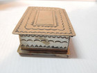 Large Sized Hand Stamped Vintage Navajo Indian German Silver Box - Nice Find  